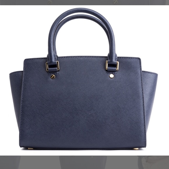 ✨👛MICHEAL KORS SELMA MEDIUM SAFFIANO LEATHER SATCHEL 👛✨ - Picture 2 of 11